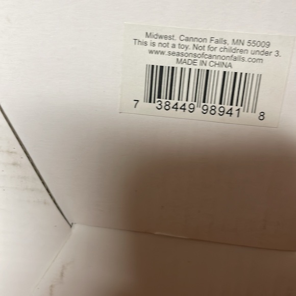 NIB seasons of cannon falls lighted water globe with Santa & reindeer - Picture 8 of 8